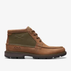 Clarks Maplewalk Moc Brown Combination Fashion
