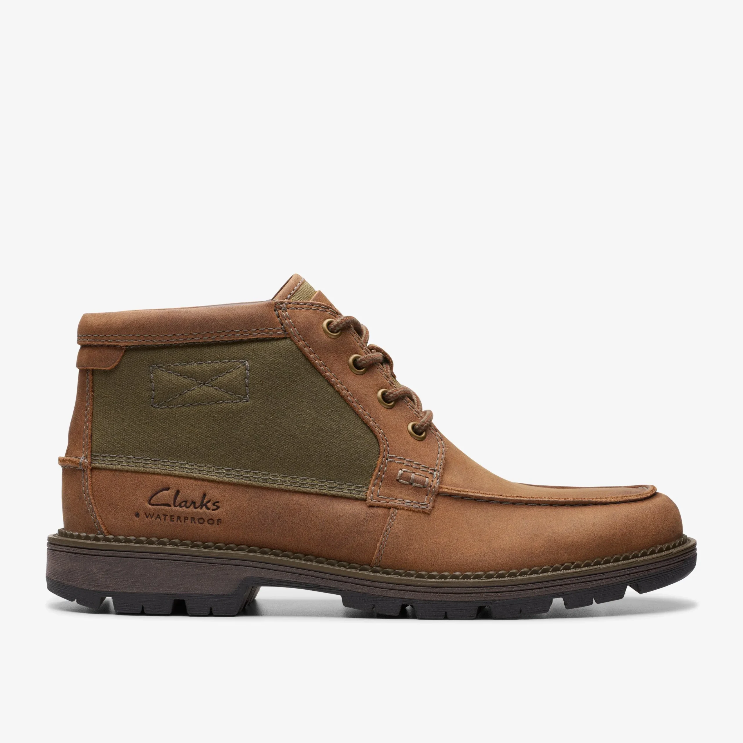 Clarks Maplewalk Moc Brown Combination Fashion