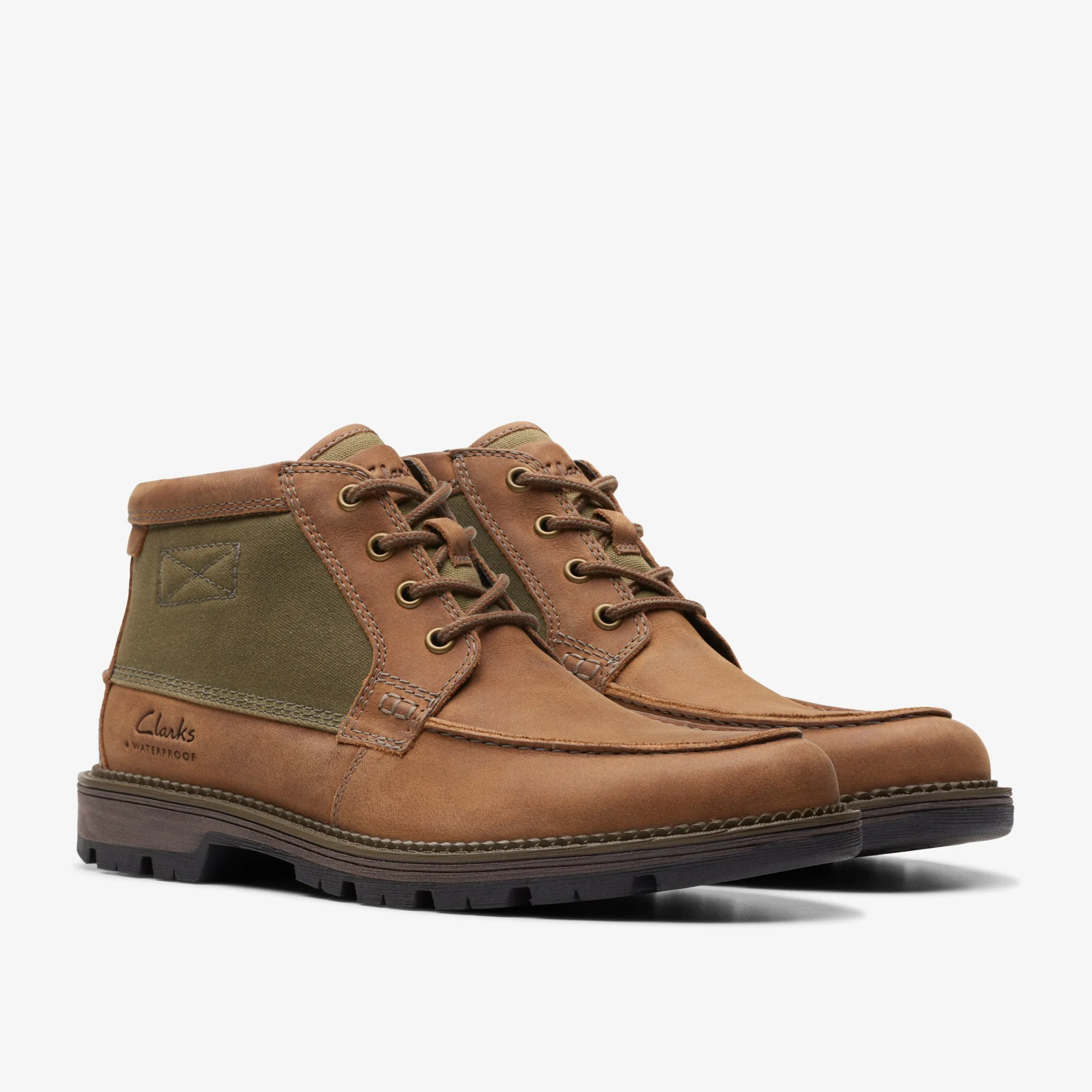 Clarks Maplewalk Moc Brown Combination Fashion