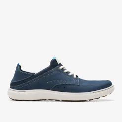 Clarks Mapstone Easy Navy Nubuck Shop