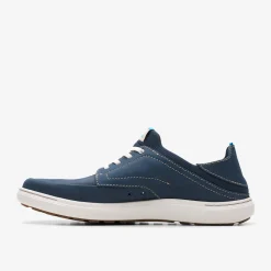 Clarks Mapstone Easy Navy Nubuck Shop