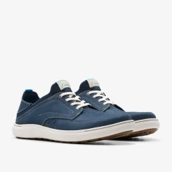 Clarks Mapstone Easy Navy Nubuck Shop