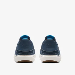 Clarks Mapstone Easy Navy Nubuck Shop