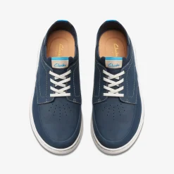 Clarks Mapstone Easy Navy Nubuck Shop
