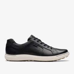 Clarks Mapstone Lace Black Leather Sale