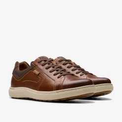 Clarks Mapstone Lace Tan Leather Hot