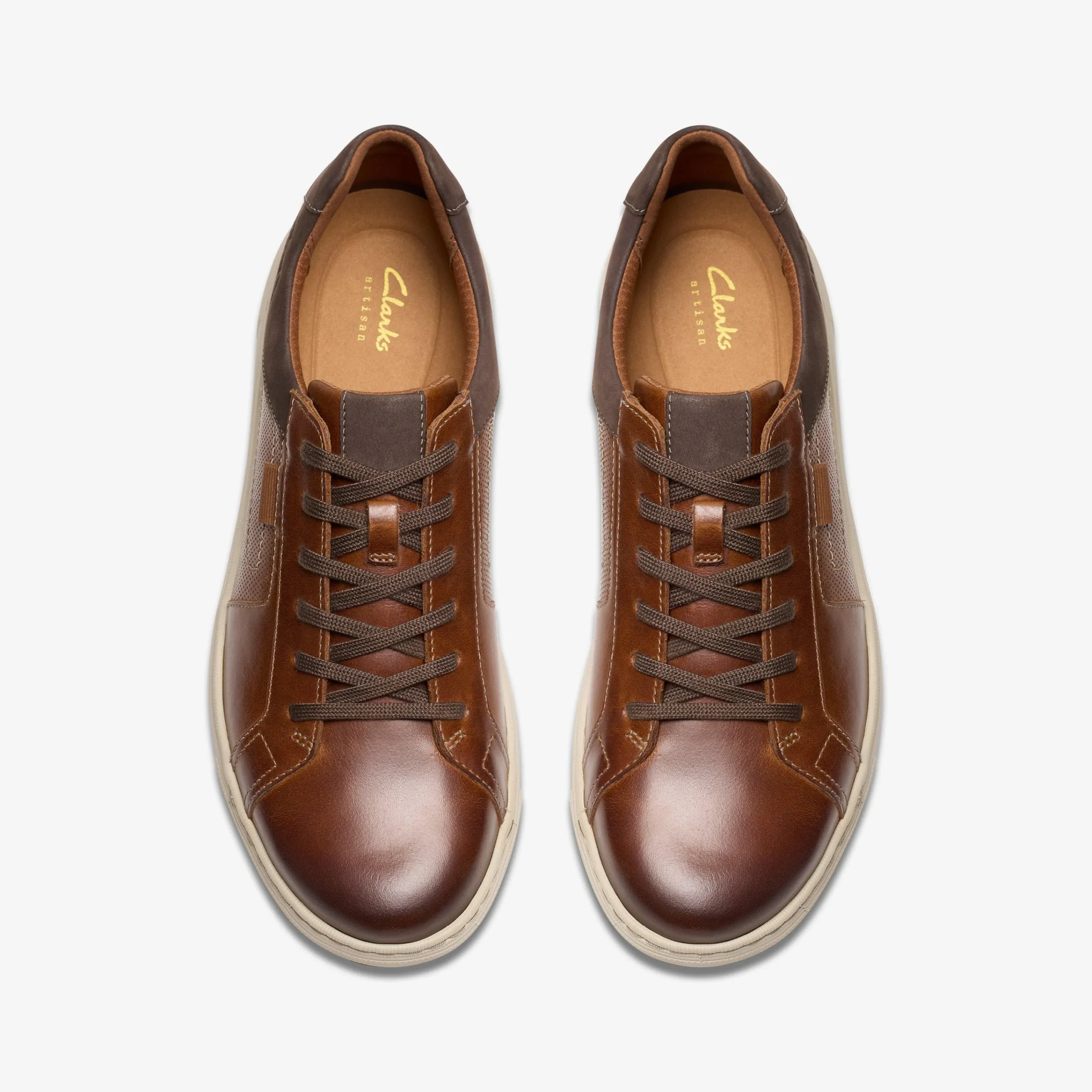 Clarks Mapstone Lace Tan Leather Hot