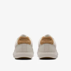 Clarks Mapstone Lace White Leather Clearance