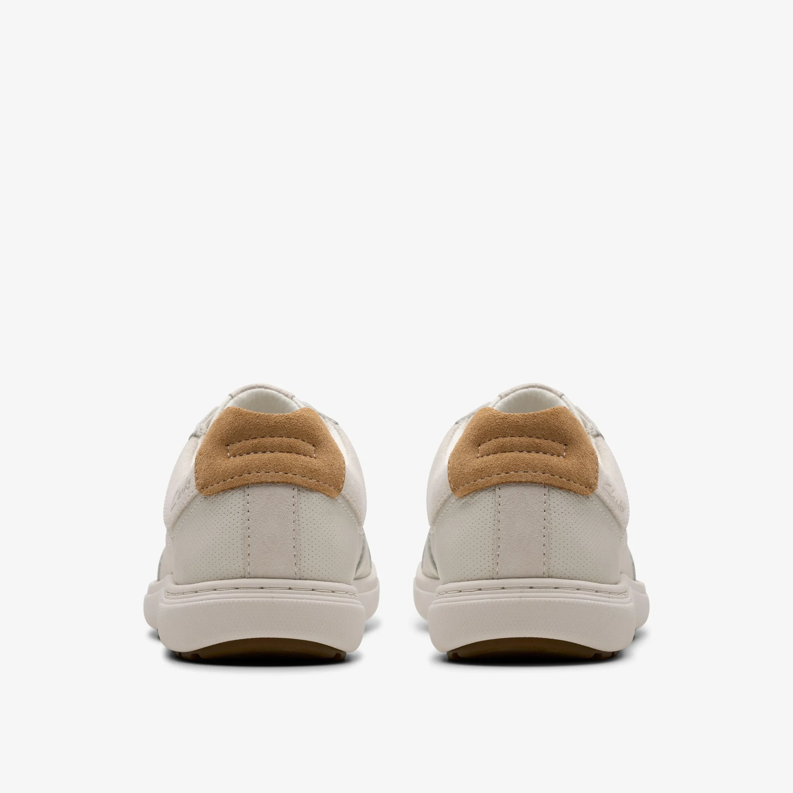 Clarks Mapstone Lace White Leather Clearance