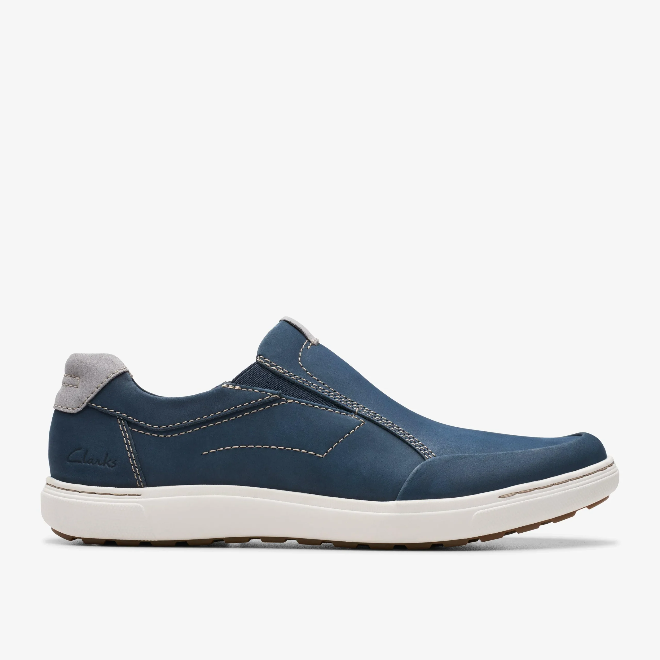Clarks Mapstone Step Navy Nubuck Shop