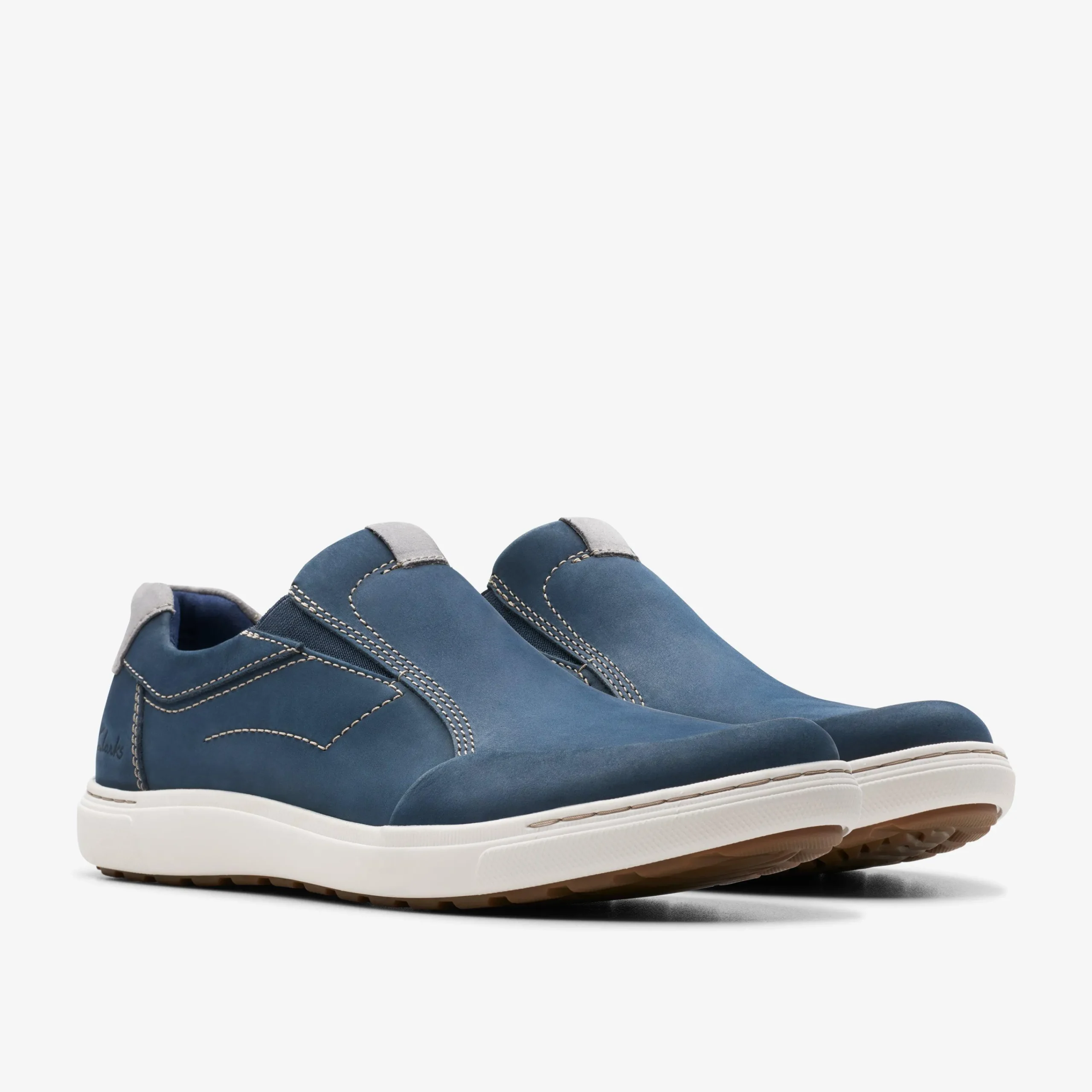 Clarks Mapstone Step Navy Nubuck Shop