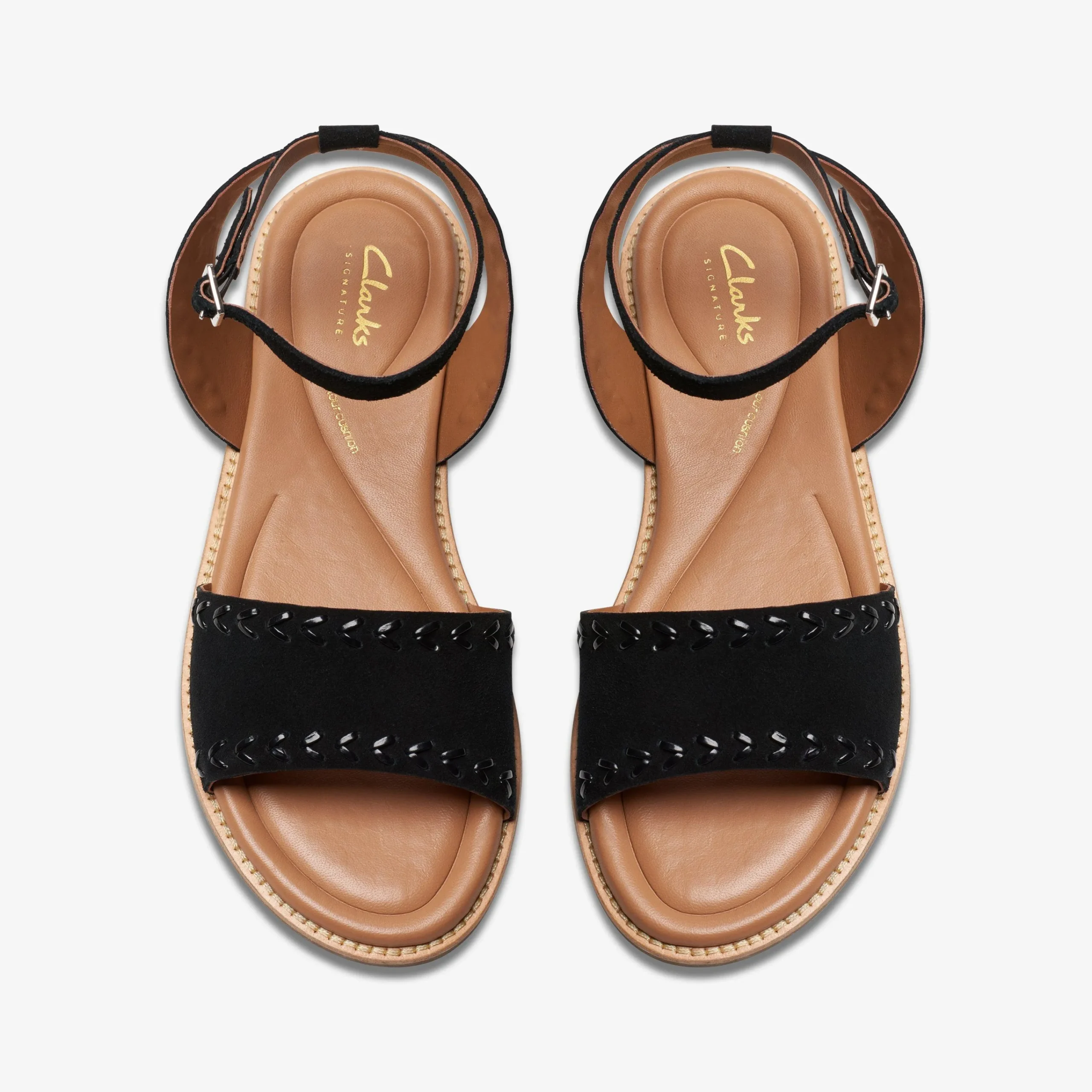 Clarks Maritime May Black Suede Fashion