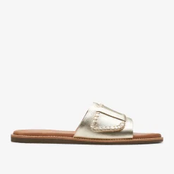 Clarks Maritime Mule Champagne Leather Best