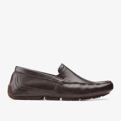 Clarks Markman Plain Dark Brown Hot