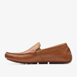 Clarks Markman Plain Tan Leather Outlet