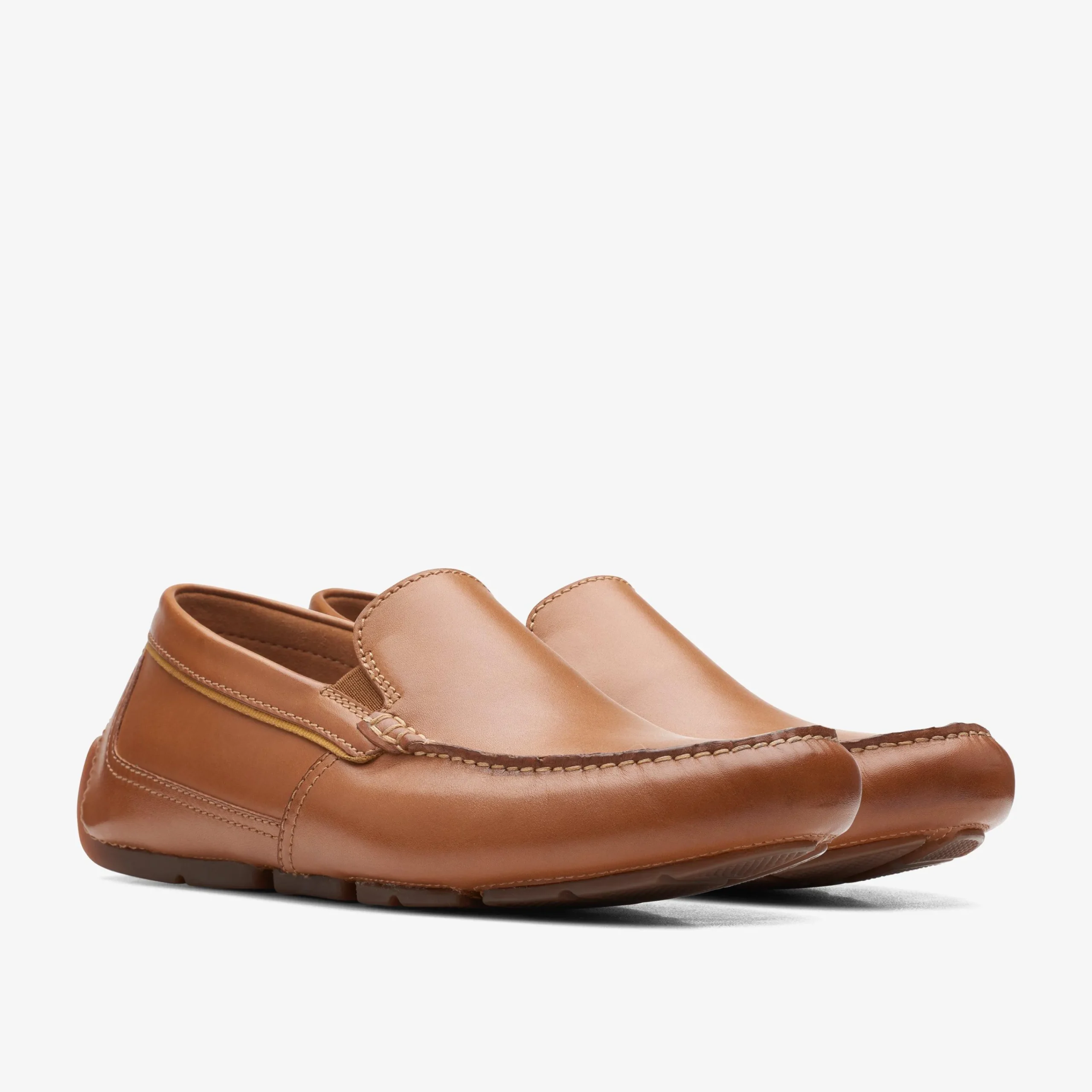 Clarks Markman Plain Tan Leather Outlet