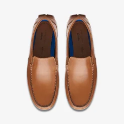 Clarks Markman Plain Tan Leather Outlet