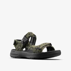 Clarks Martine Rose Mens Sandal 2 Green Textile Discount