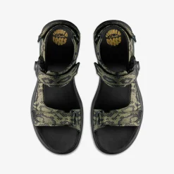Clarks Martine Rose Mens Sandal 2 Green Textile Discount