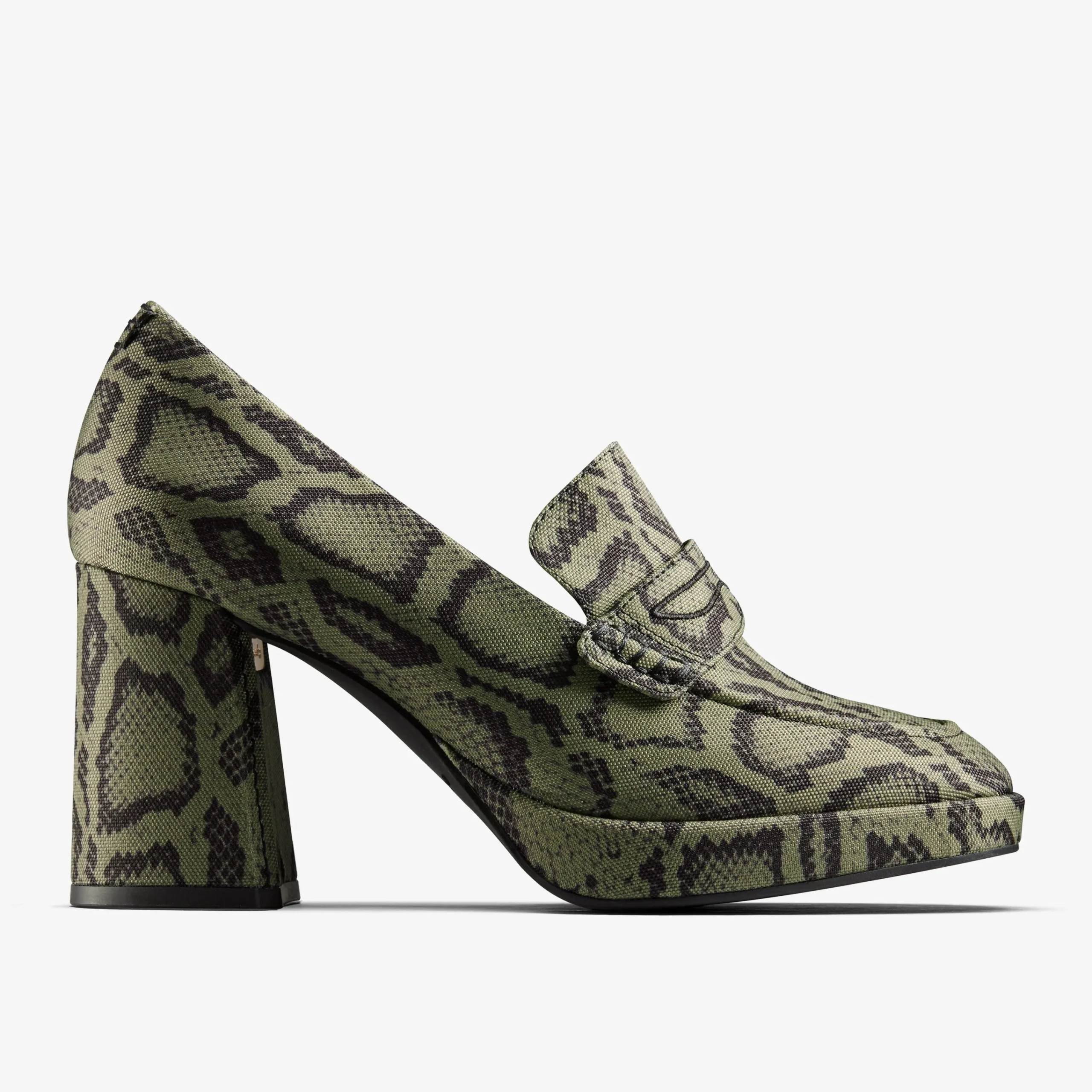 Clarks Martine Rose Womens Loafer 2 Green Textile Cheap