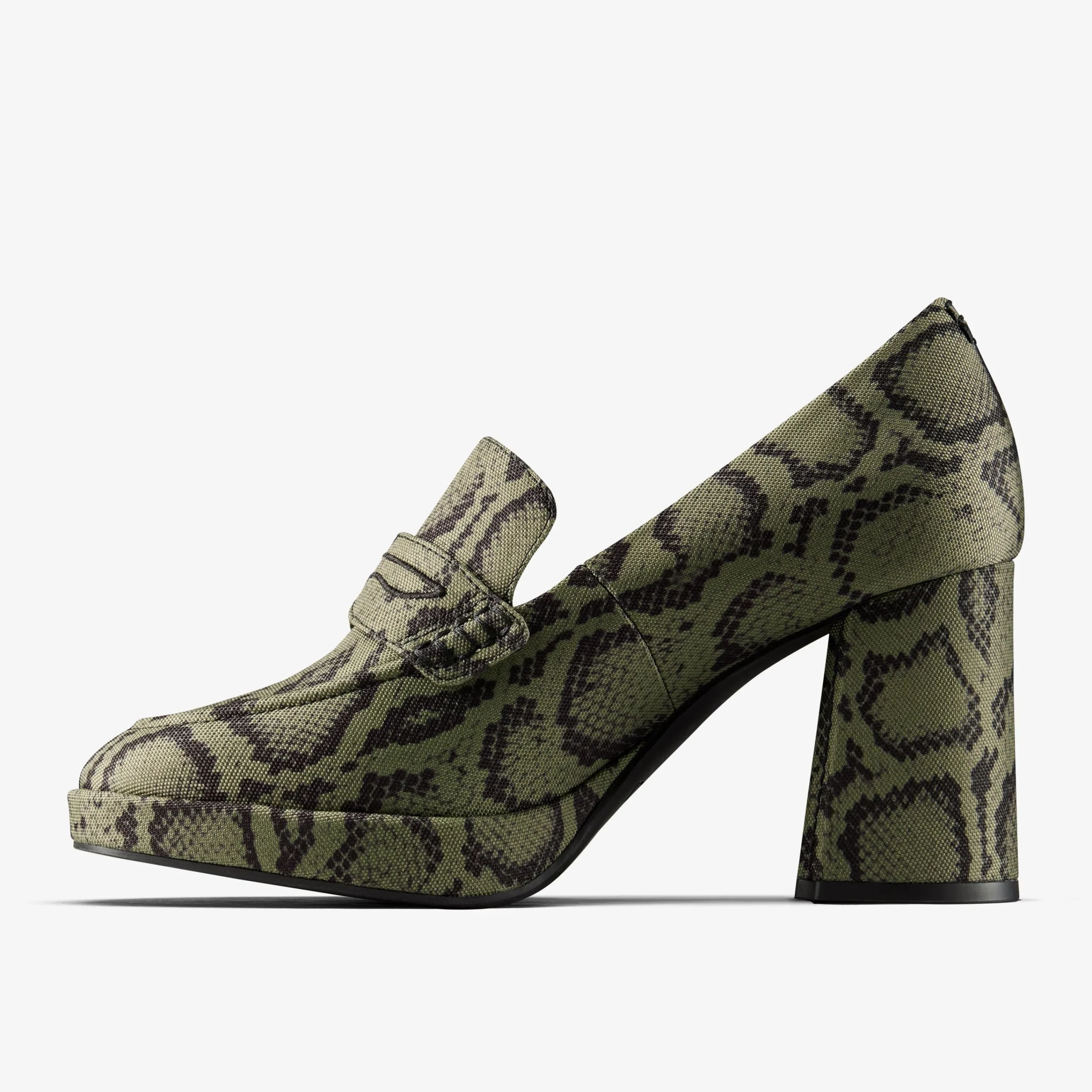 Clarks Martine Rose Womens Loafer 2 Green Textile Cheap