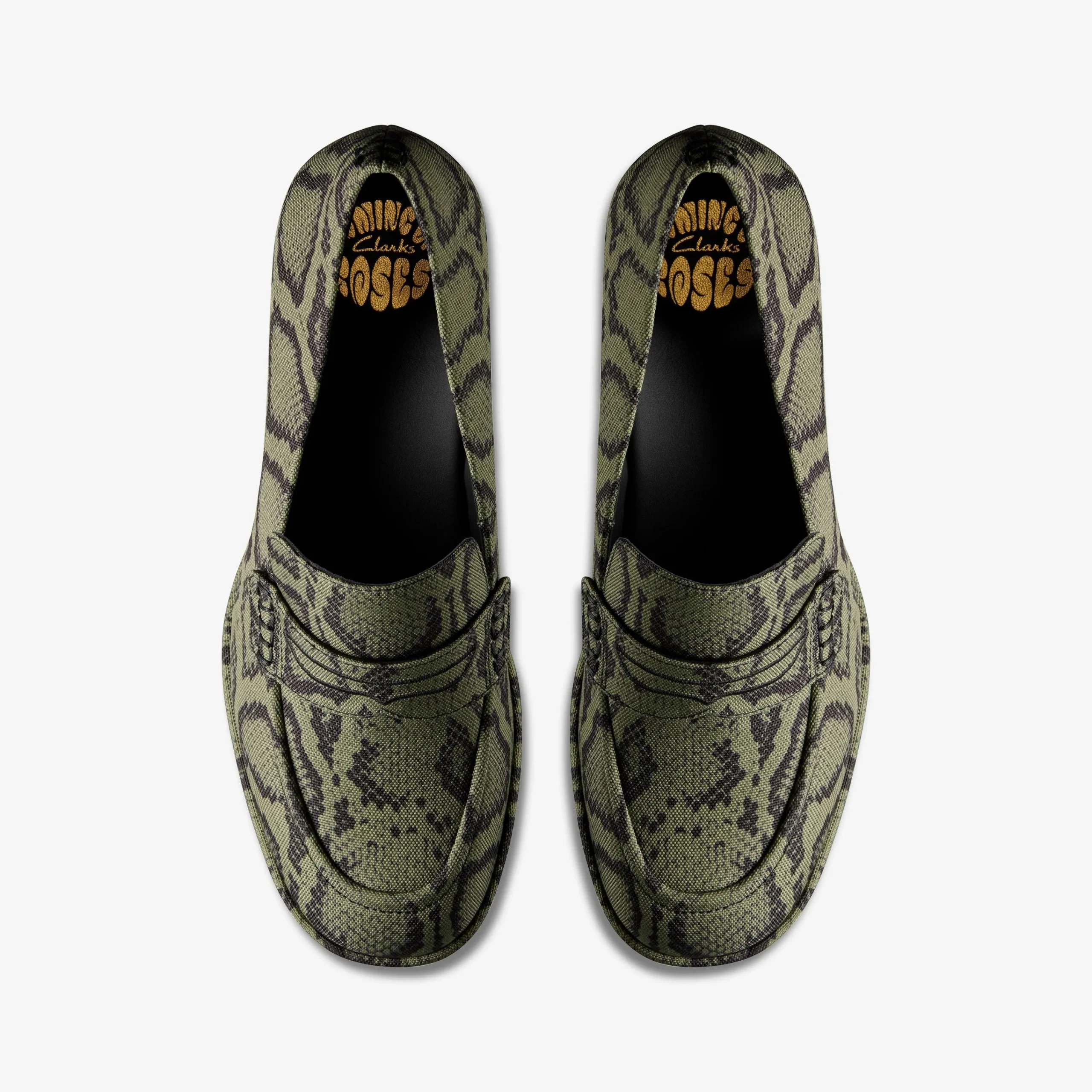 Clarks Martine Rose Womens Loafer 2 Green Textile Cheap