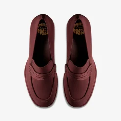 Clarks Martine Rose Womens Loafer 2 Oxblood Textile Cheap