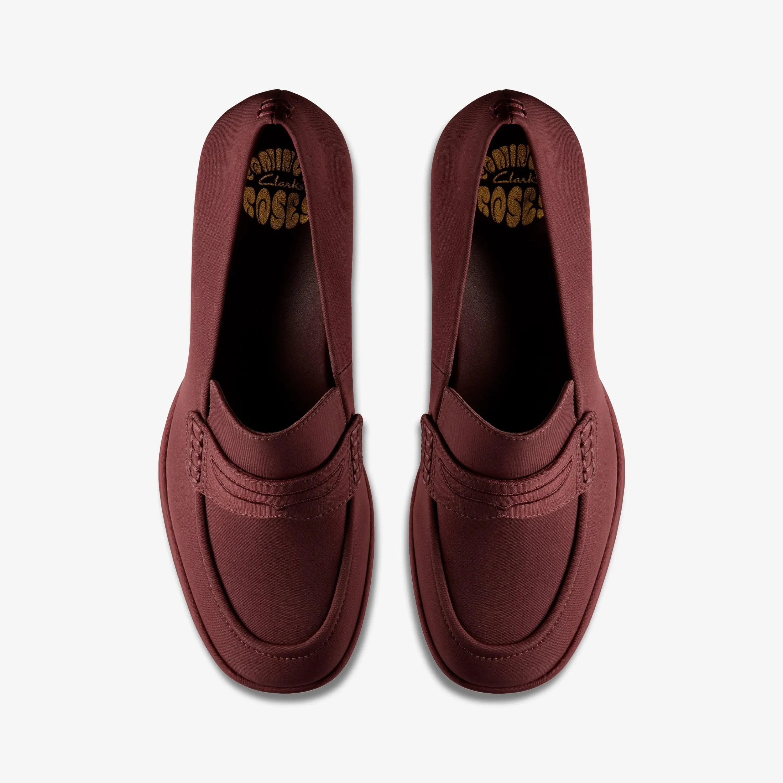 Clarks Martine Rose Womens Loafer 2 Oxblood Textile Cheap