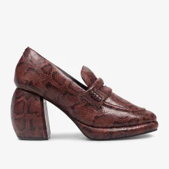Clarks Martine Rose Womens Loafer 1 Brown Snake Clearance