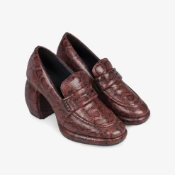Clarks Martine Rose Womens Loafer 1 Brown Snake Clearance