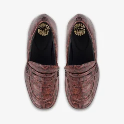 Clarks Martine Rose Womens Loafer 1 Brown Snake Clearance