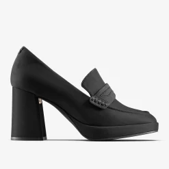Clarks Martine Rose Womens Loafer 2 Black Textile Clearance