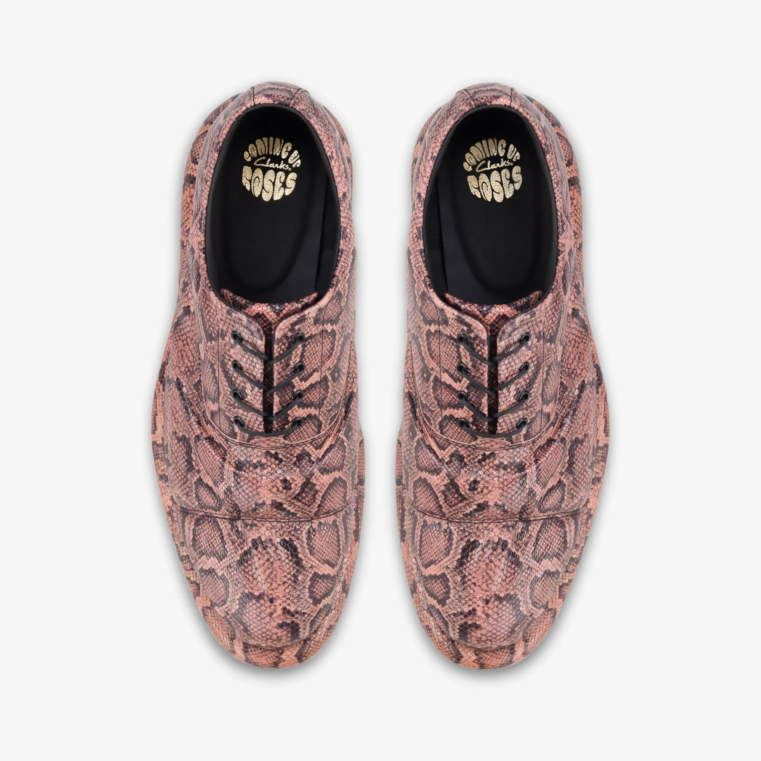 Clarks Martine Rose Womens Oxford 1 Rose Snake Cheap