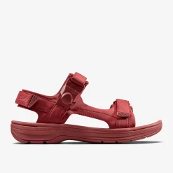 Clarks Martine Rose Womens Sandal 2 Oxblood Textile Cheap