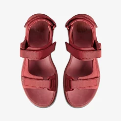 Clarks Martine Rose Womens Sandal 2 Oxblood Textile Cheap