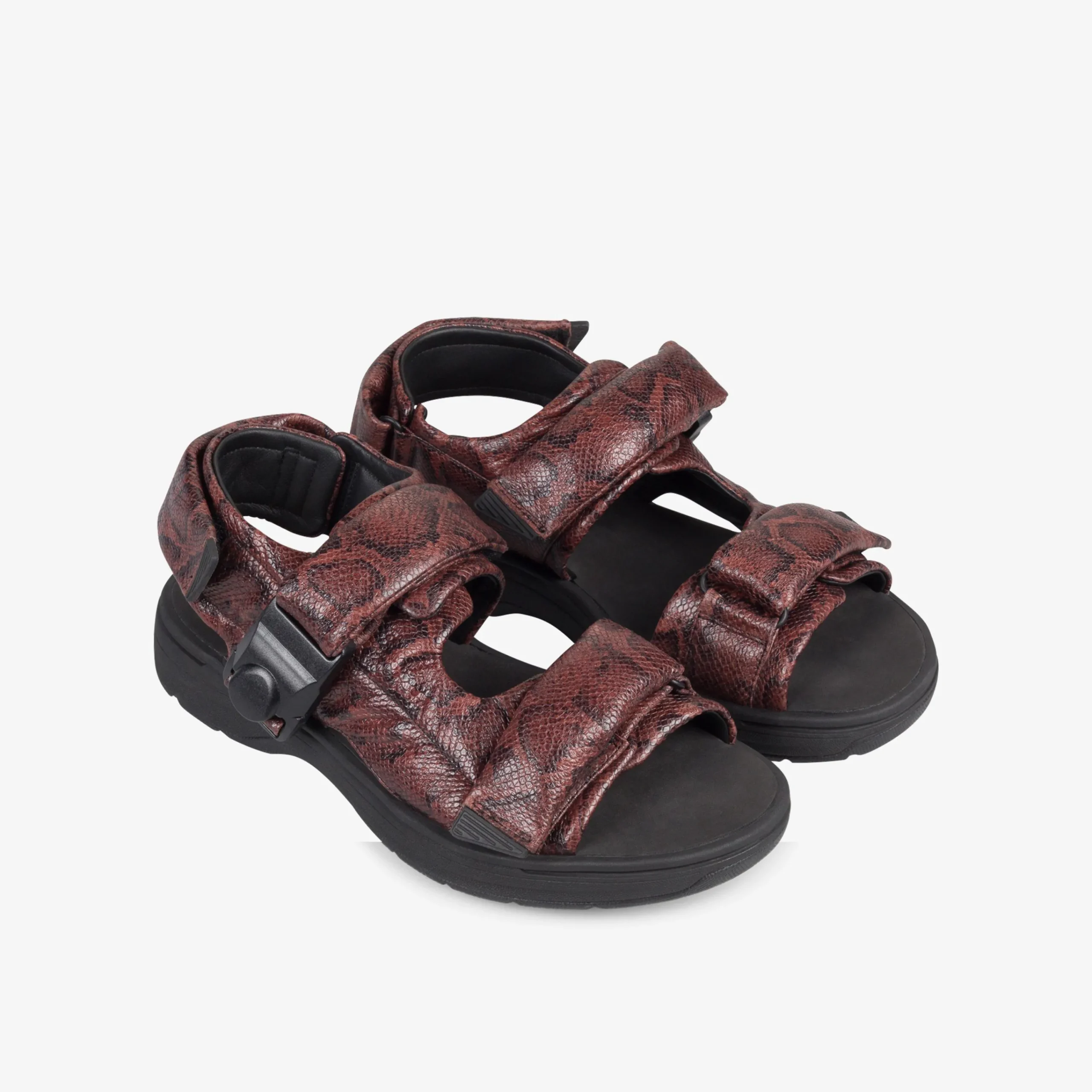 Clarks Martine Rose Womens Sandal 1 Brown Snake Hot