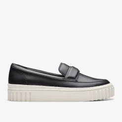 Clarks Mayhill Cove Black Leather Discount