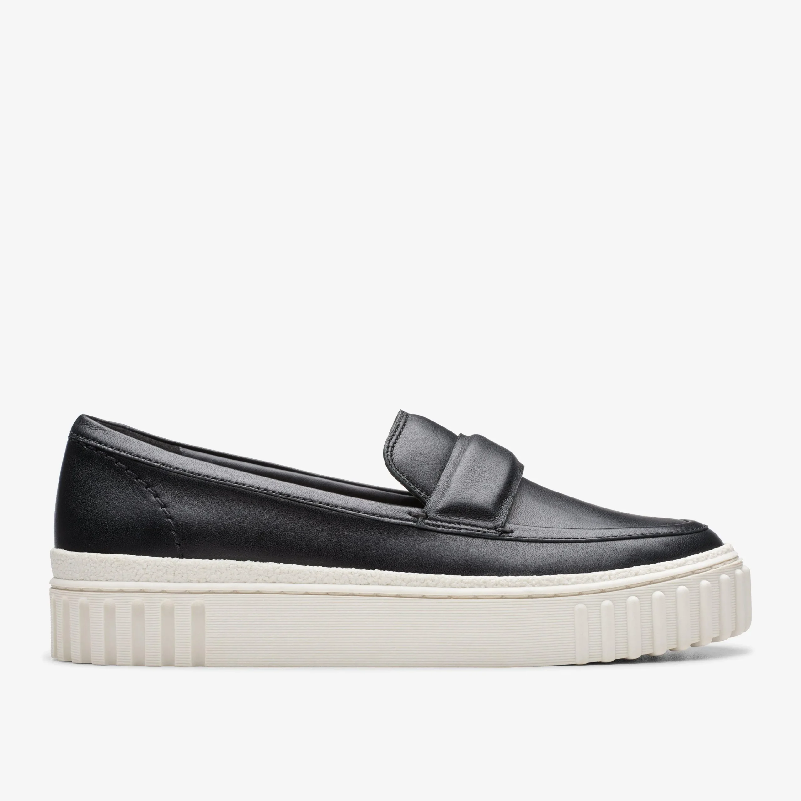 Clarks Mayhill Cove Black Leather Discount