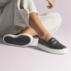 Clarks Mayhill Cove Black Leather Discount