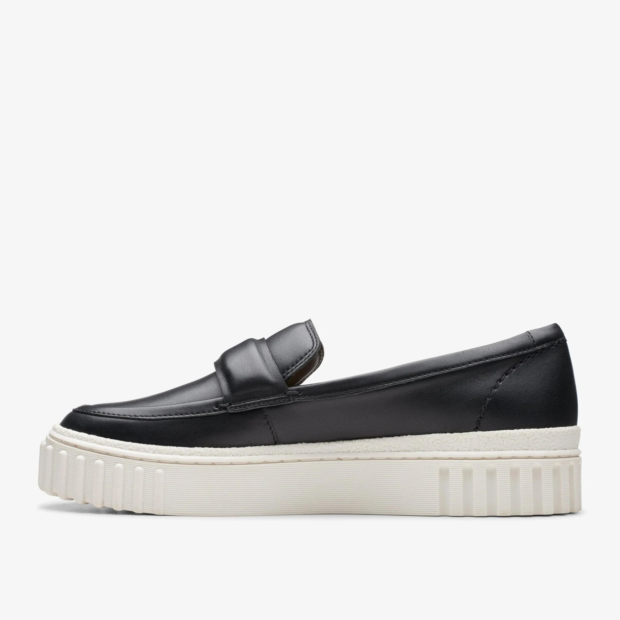 Clarks Mayhill Cove Black Leather Discount