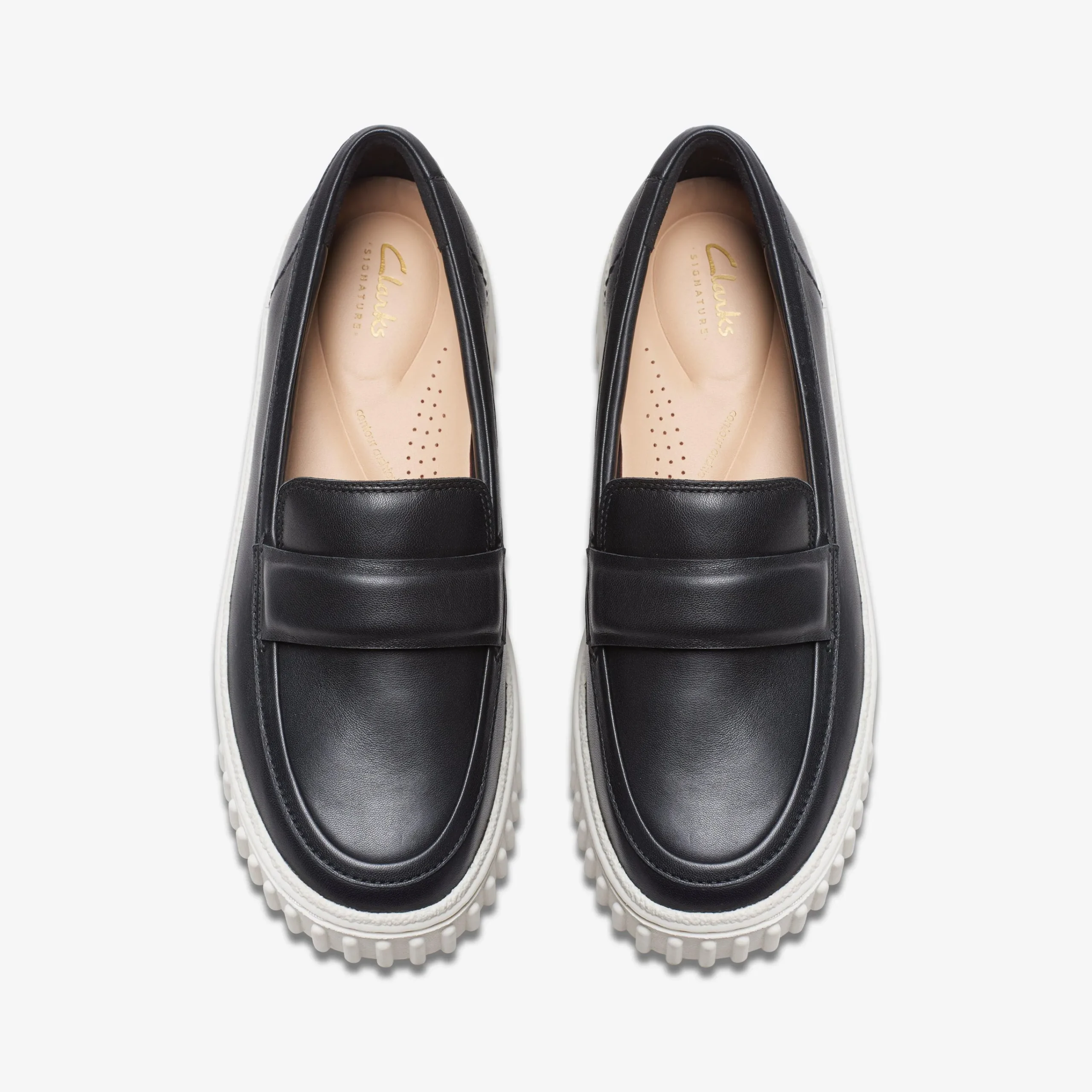 Clarks Mayhill Cove Black Leather Discount