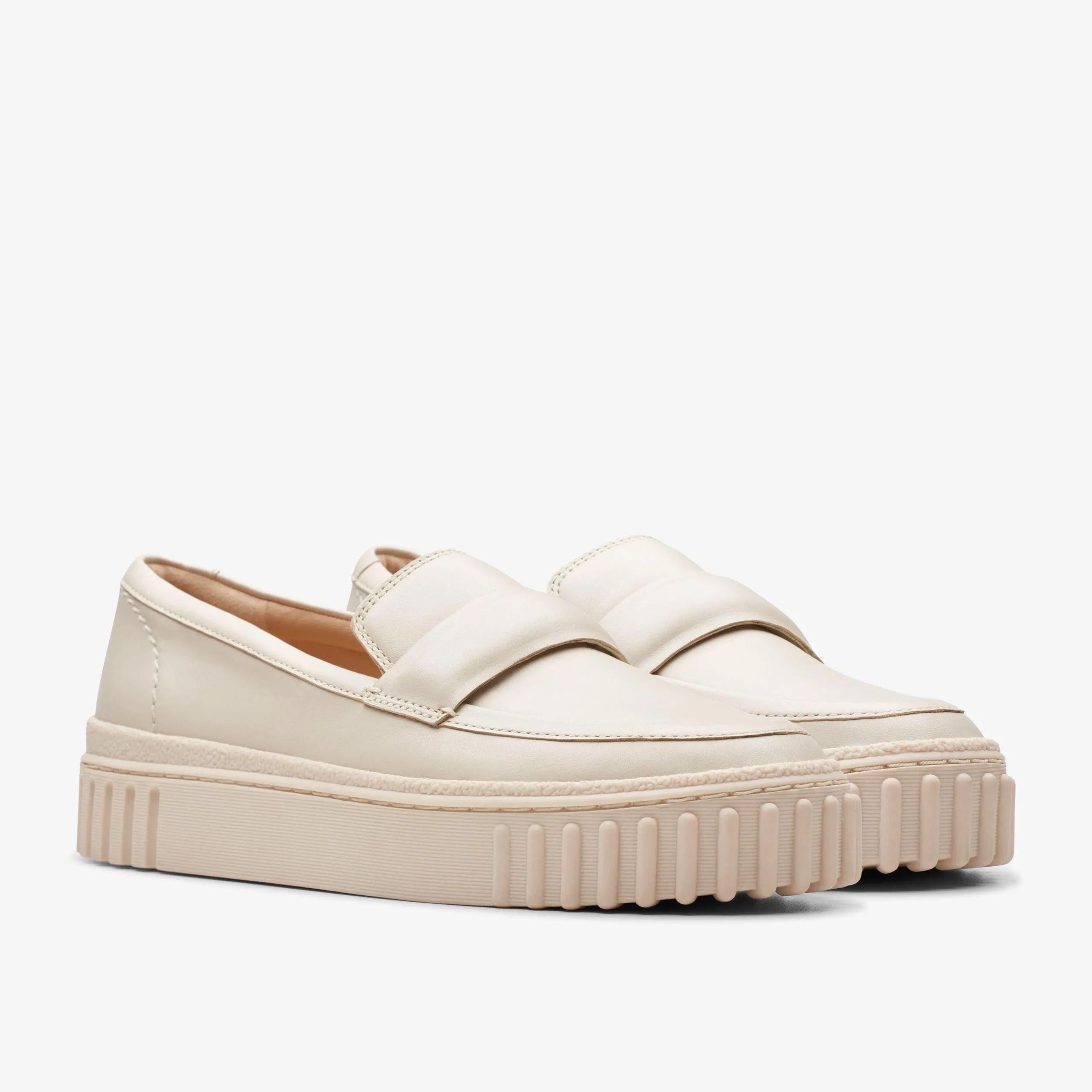Clarks Mayhill Cove Cream Leather Discount