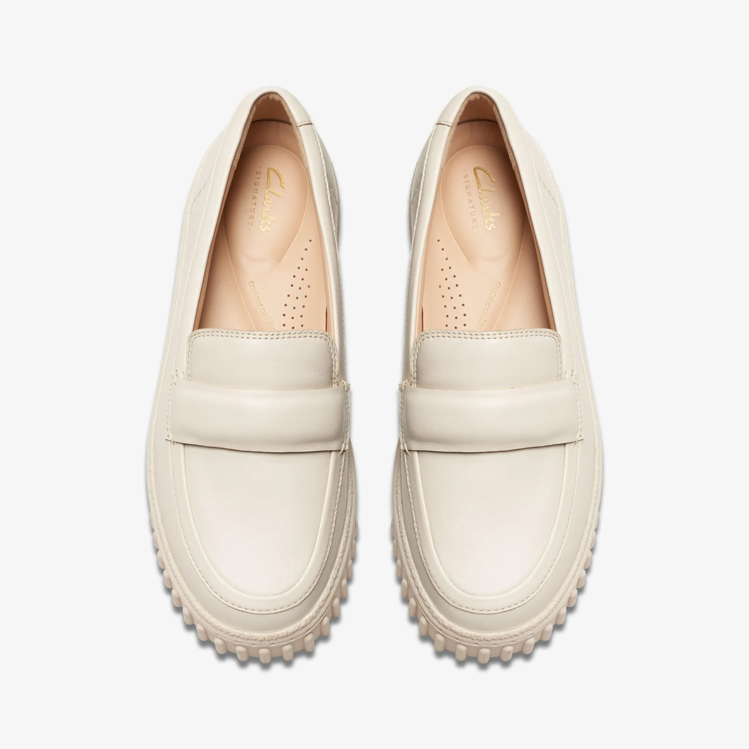 Clarks Mayhill Cove Cream Leather Discount