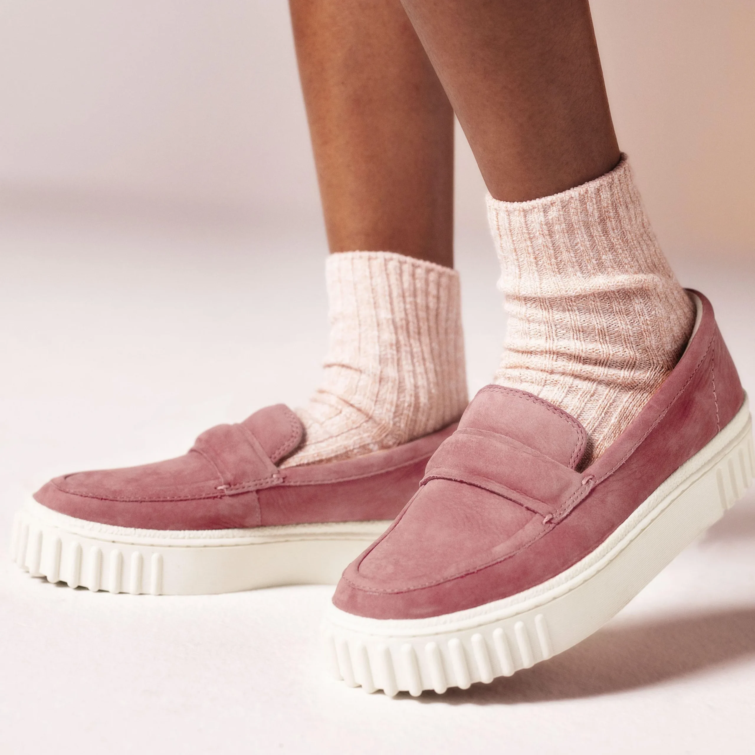 Clarks Mayhill Cove Dusty Rose Nubuck Discount