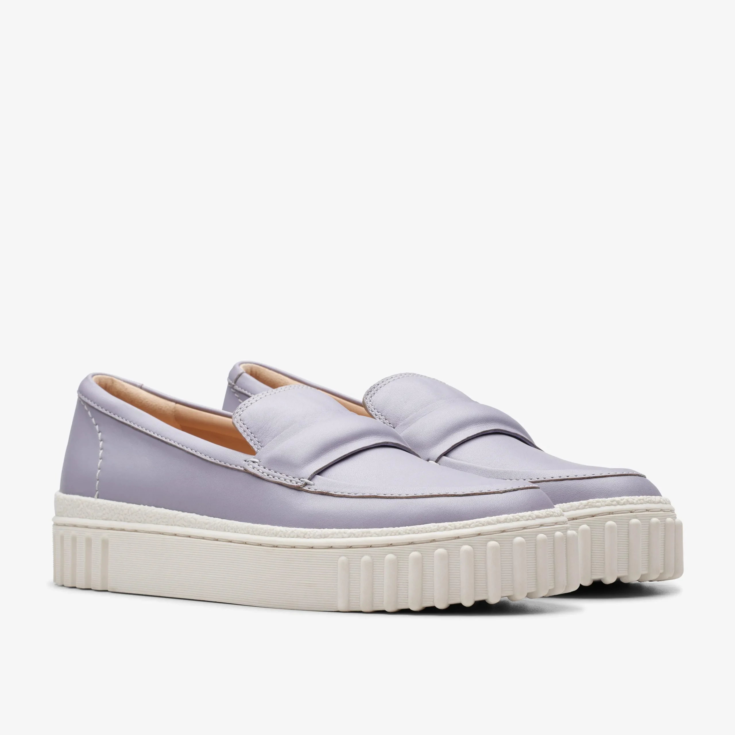 Clarks Mayhill Cove Lilac Leather Sale