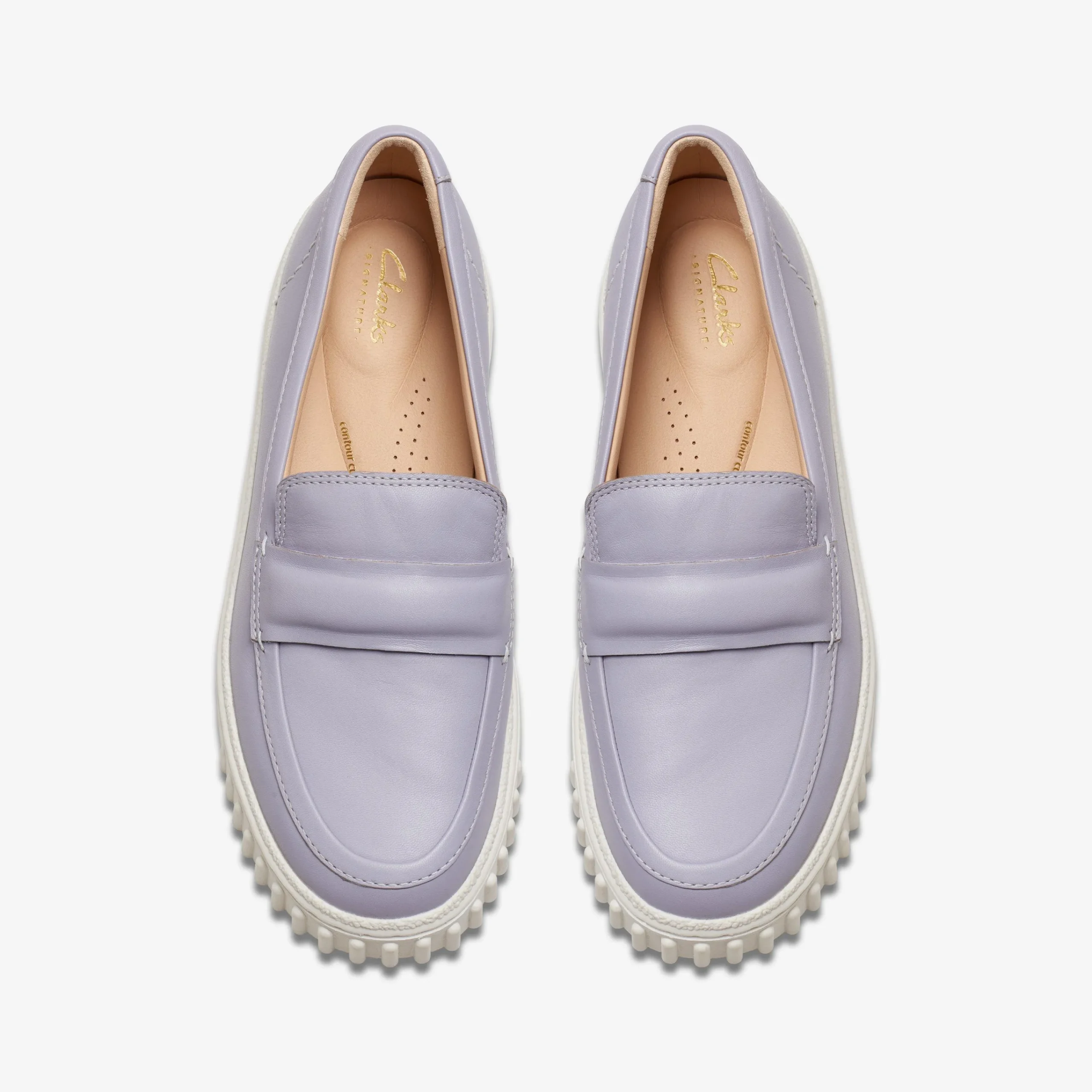 Clarks Mayhill Cove Lilac Leather Sale