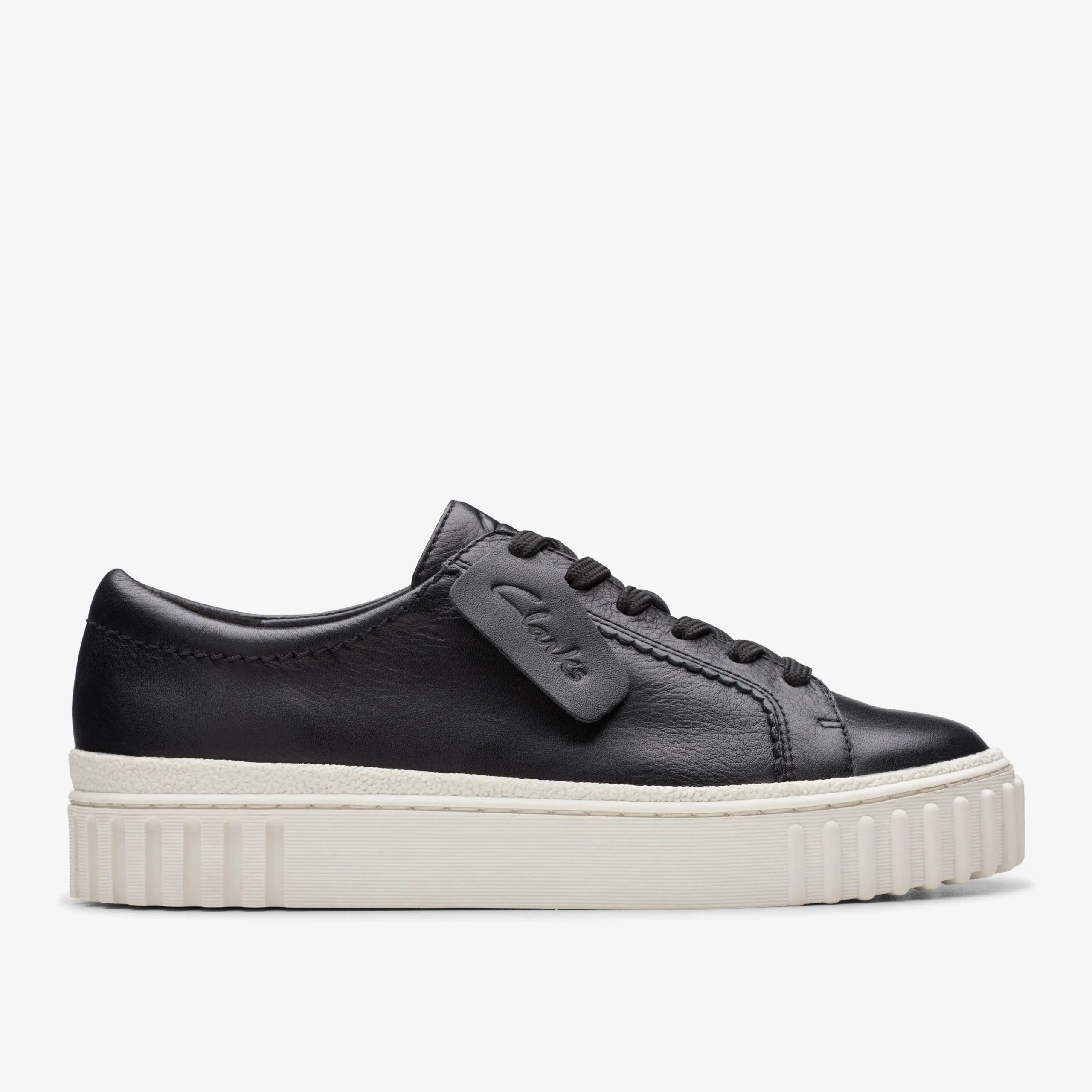 Clarks Mayhill Walk Black Leather Discount