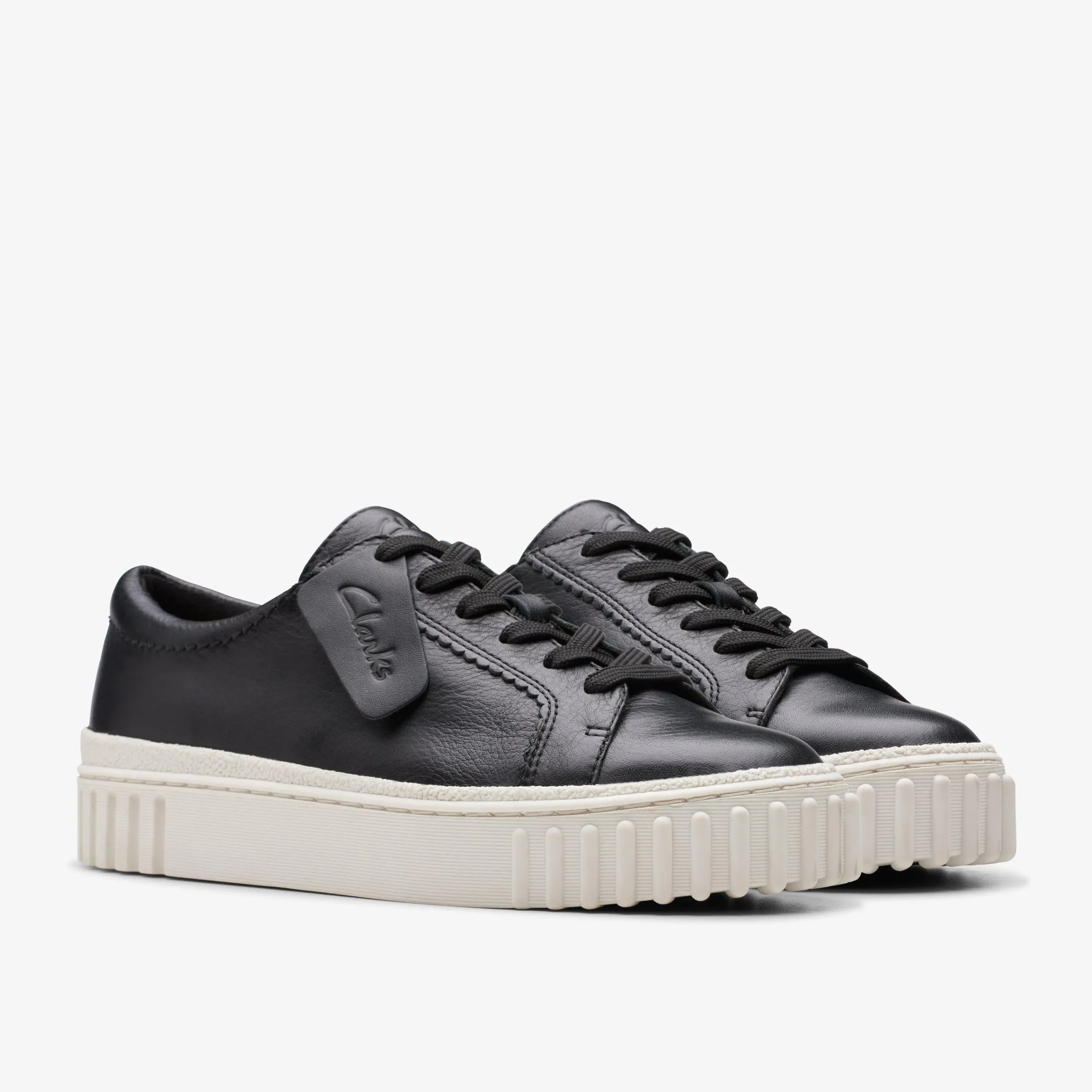 Clarks Mayhill Walk Black Leather Discount