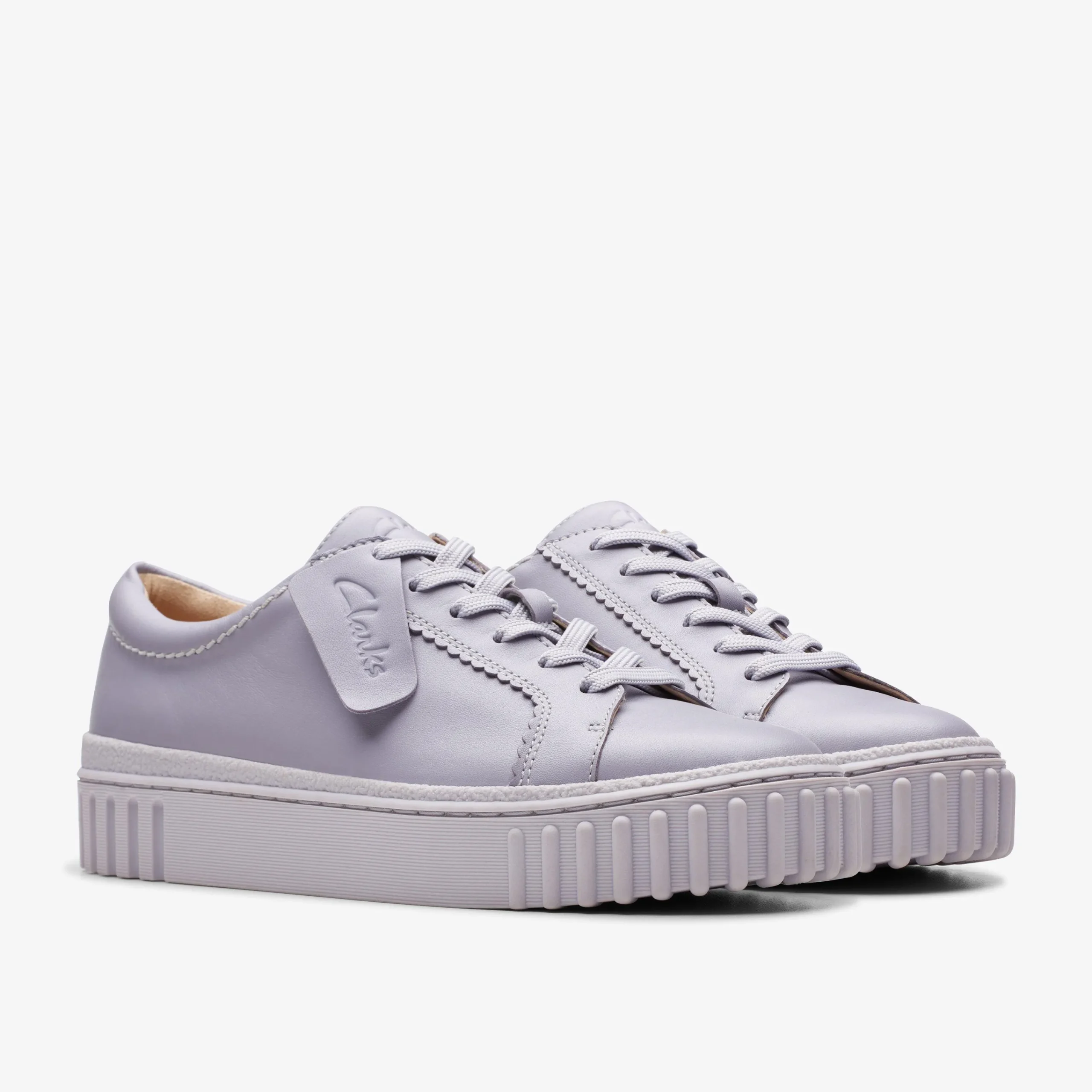 Clarks Mayhill Walk Lilac Leather Sale
