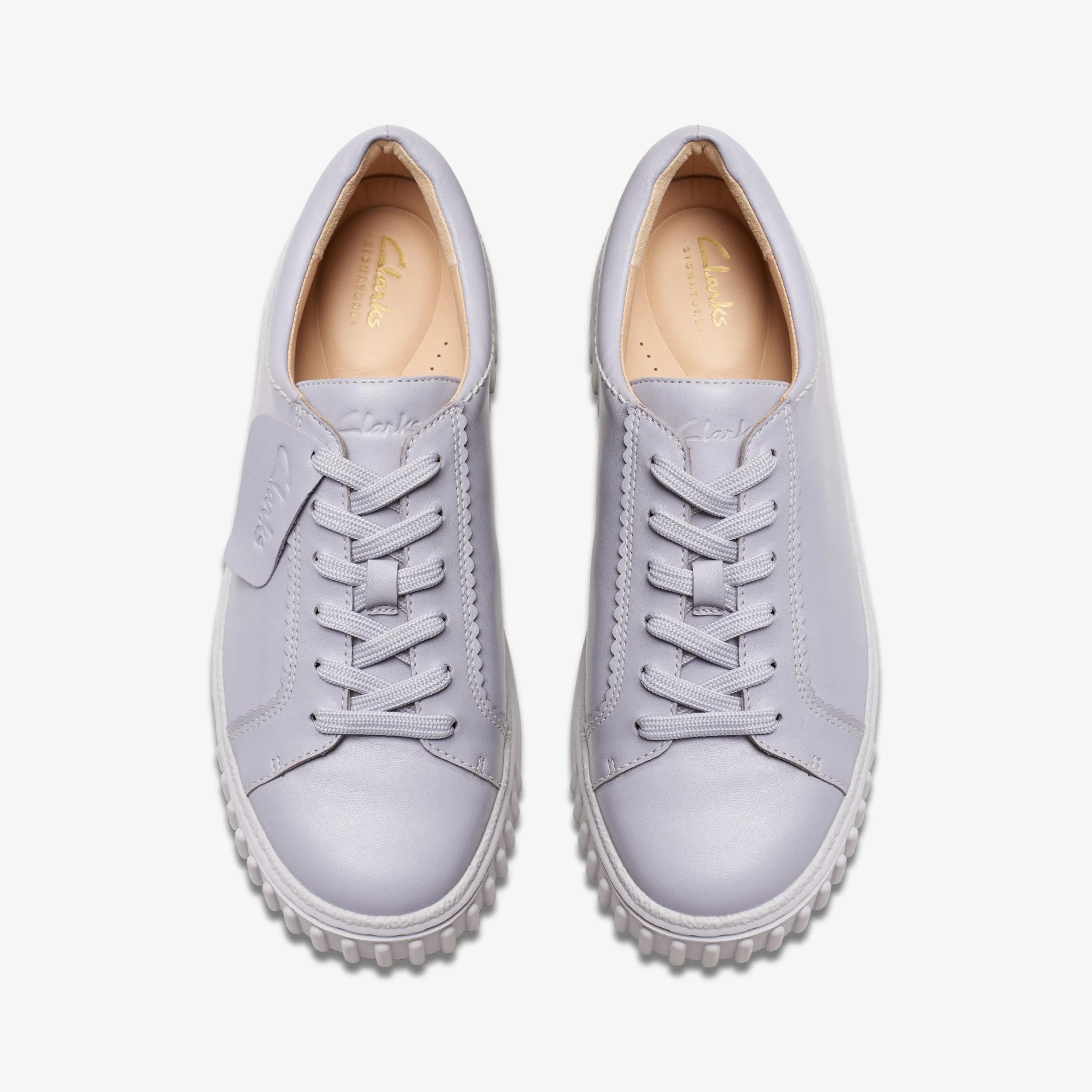 Clarks Mayhill Walk Lilac Leather Sale
